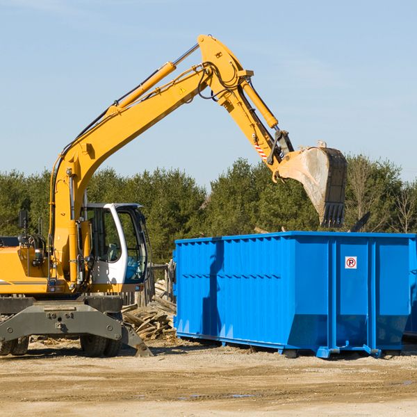 are there any restrictions on where a residential dumpster can be placed in London Texas